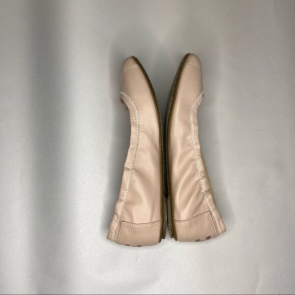 TOMS VEGAN LEATHER BALLET FLATS in NUDE - Picture 6 of 7